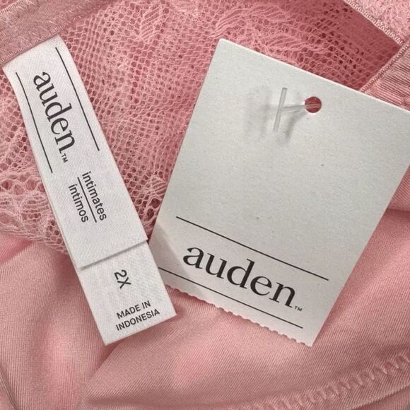 Auden Intimates Baby Pink Lace Back Cheeky Undies - Size 2X - Bundle of 12 - Picture 4 of 5